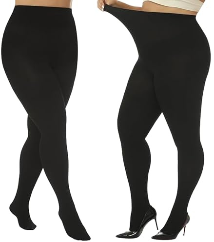 Mayoii Collant termici da donna in pile, taglie forti, imbottiti, leggings, spessi e confortevoli, collant di peluche taglie forti, perfetti per l'inverno, Nero , XL