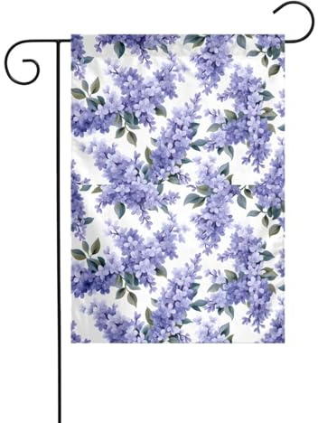 YYHWHJDE Lot de 30,5 x 45,7 cm - Motif lilas - Décoration de cour extérieure