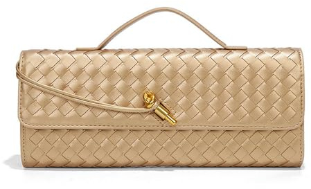 CMLDJBD Damen Henkeltaschen Nische Gewebte Schultertasche Handgehaltene Abendtasche Vielseitige Damentasche