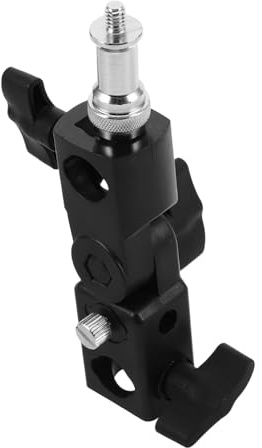 LRXIYODE Portable Flash Bracket Umbrella Holder with Adjustable Stand Adapter Kit Stable Support and Abs Metal Material for Weddings and Events Photography Lighting