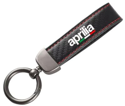 Motorrad-Schlüsselanhänger aus Leder und Carbonfaser für Aprilia RSV4 RS660 Tuono 660 RSV1000/R Caponord 1200 Leather Schlüsselanhänger Personalisierte Schlüsselanhänger, Schlüsselring Zubehör