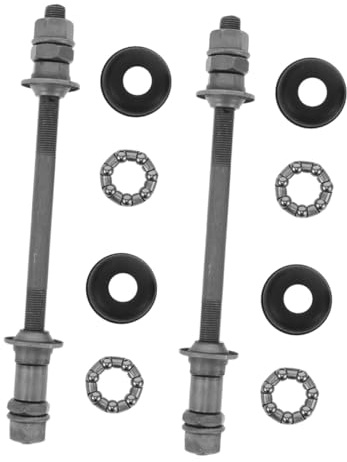 MAGICLULU 2sets Perno Ruota Posteriore per Bici da Montagna Mozzo Ruota Bicicletta ASSE Mozzo Bicicletta ASSE Posteriore Parti di Ricambio per Sostituzione