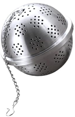 ARTIBETTER Filtre à Thé Maille Inox Réutilisable Boule à Épices Moyenne Infuseur pour Thé Vrac Accessoire avec Chaîne et Clip Pratique pour Mug et Théière
