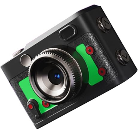 Caméra à écran antichoc 1080p vidéo 16MP photos simple parfait appareil de démarrage appareil photo numérique adapté aux enfants