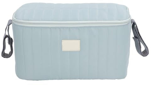 Segrehy Universelle wasserdichte Baby-Kinderwagen-Tasche, ausreichend Platz, Reißverschluss, multifunktionale Kinderwagen-Aufbewahrungstasche, Handtasche, Umhängetasche, Organizer (Grün)