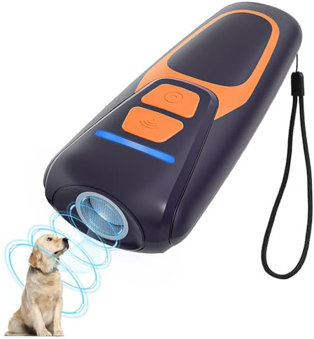 Honey Paws Anti-Bell-Gerät für Hunde, Ultraschall-Abschreckungsgerät gegen Hundebellen, Hunderindenstopper für Hunde, 15 m Reichweite, Wiederaufladbar Ultraschall-Bellstopper drinnen draußen