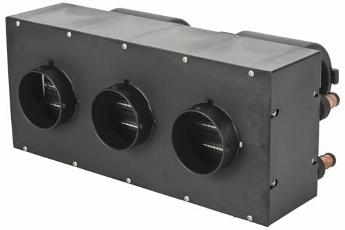 JEGS Auxiliary UTV Heater - 12V 300 CFM 40,000 BTU, Mountable Switch, 3-Vents, 3-Speed Fan, Injection Molded Glass Filled Nylon - Heater for UTV
