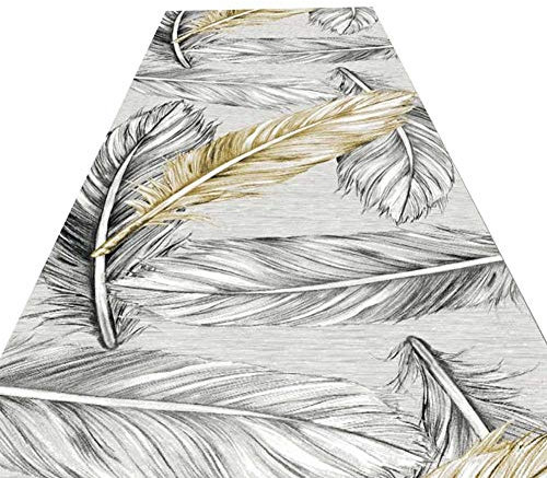 KKCF Läufer Teppiche Flur rutschfest Volle Farbe Nicht Verblassen Fleckenresistent Einfach Zu Säubern Anti-Verschütten Ballaststoff,2 Farben (Color : A, Size : 0.9x2m)