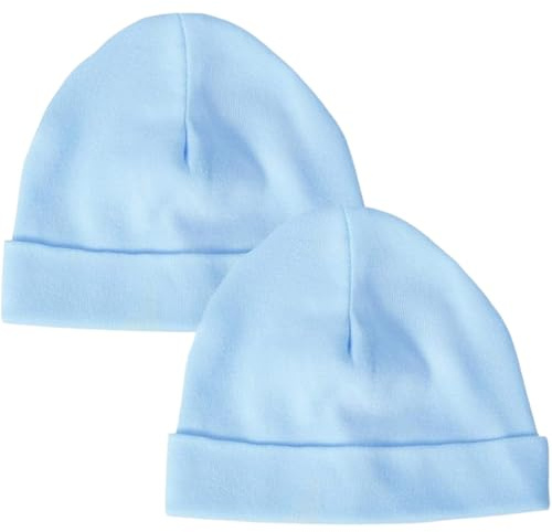 Baban Baby Cotton Baby Hats Newborn British Made 2 Pack | Made in Britain, 100% Cotton, Newborn Baby Hats 0-3 Months, Unisex Boys or Girls, Loved by Parents Award