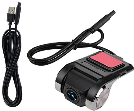 Ymiko Dash Cam, 1080P HD DVR Mini Car Camera Driving Recorder Video Recorder 140 Degree Wide Angle Built in GPS ADAS Support 32GB Max TF Card