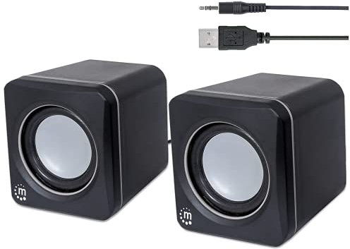 Manhattan 2600 Set di Altoparlanti PC/PC Portatile Nero 3 W