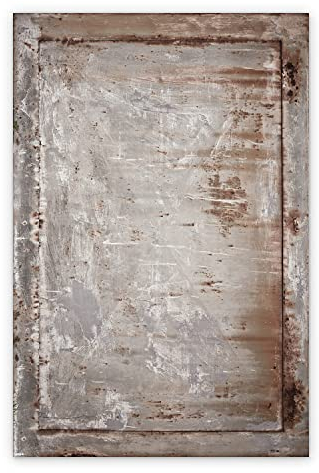 BirdsEcho Vinyl Rug 59.1 x 77.9 inch - 150x198 cm PVC mat Carpet Protection of the Floor Home Decoration Linoleum Rug Kitchen Mat - Rusty metal sheet