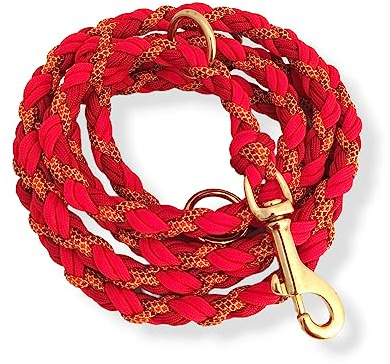 Paracord Leine, Hundeleine, verstellbare Führleine, verschiedene Längen und Karabiner wählbar