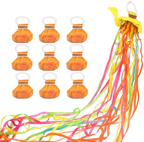 Lot de 10 Serpentins Multicolore, en papier pour fête de Pâques, anniversaire, mariage, proposition, remise de diplôme, Serpentins Fête, Serpentin Mariage