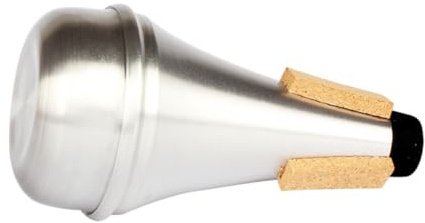 Trompeten Dämpfer Gerade Stummschaltung aus Aluminiumlegierung Silber | Üben, Intonation und Klangqualität, Robuste Verarbeitung, Geeignet für Anfänger