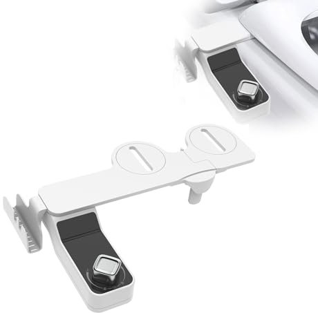 Embout bidet pliable pour toilettes, accessoire de toilette non électrique, double buses autonettoyantes pour lavage arrière, interrupteur de pression réglable pour eau froide, douche WC (A)