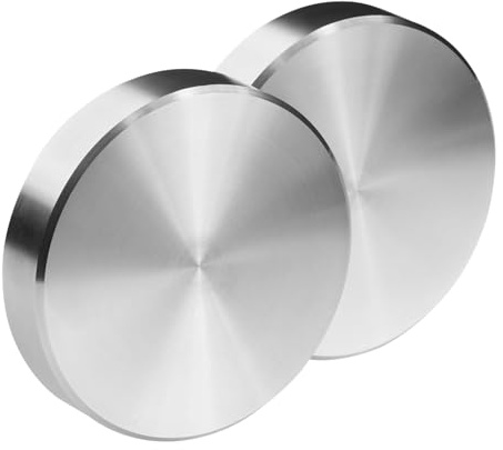 SOTECH Schiebetürgriff JASCHA Edelstahl Griff-Ø: 50 mm selbstklebend | Türgriff für Glas-Türen & Zimmertüren Glastürgriff zum Aufkleben