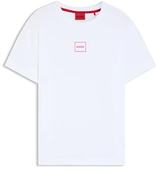 HUGO Laze T-Shirt 10261152 01 Ropa de Estar por casa_Camiseta, 101Natural, L para Hombre
