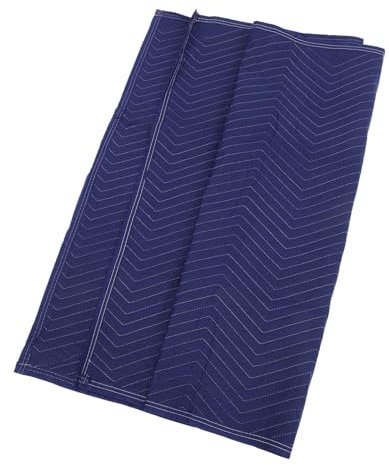 Uonlytech Manta Acolchada para Mudanzas, Mantas Textiles para Mudanza, Acolchado Protector, Resistente, De No Tejido Azul, para Embalaje De Muebles, 1 Unidad, Uso Doméstico y Profesional