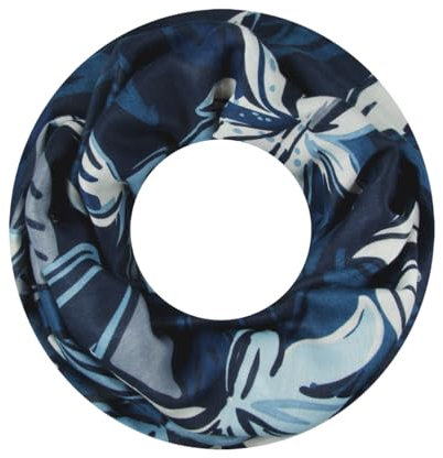Majea Damen Loop Schal Schlauchschal Halstuch (880026) (blau 20)