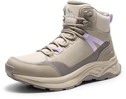 NORTIV 8 Chaussure de Randonnée Marche Femme Durable,Kaki,38.5