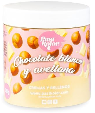 CREMA DE CHOCOLATE BLANCO Y AVELLANA 300 G