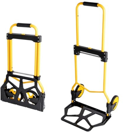 GTOULHH Transportkarre Hubwagen Stahl Klapp Trolley Shopping Home Moving Trailer Treppensteigen for Sackkarre Transporthilfe