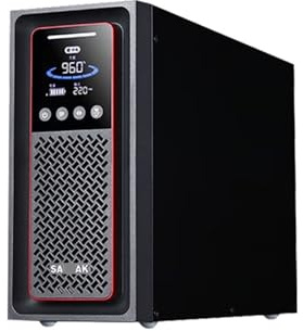 AMEHRU C1KS Alimentation sans Interruption (UPS) 1 kVA/1000 W Batterie de Secours de stabilisation de Tension avec autonomie prolongée de 30 Minutes