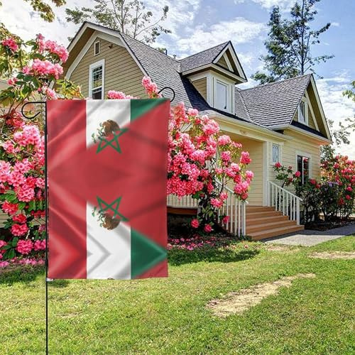 Drapeau du Mexique, drapeau marocain double face 28 x 40 pouces, décoration extérieure de jardin