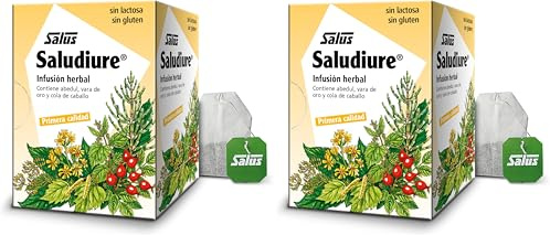 Salus - Saludiure Infusión - 15 Sobres - Ayuda en los Procesos de Depuración, Eliminación Urinaria y Remineralización del Organismo - Contiene Abedul, Vara de Oro y Cola de Caballo (Paquete de 2)