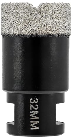 InYoHui 32mm Diamond Core Drill Bit for Tile | M14 Thread, Dry or Wet Cutting, Porcelain, Ceramic, Marble, Granite, Quartz