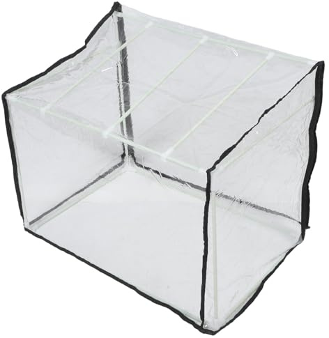 Sosoport Mini Serra Portatile 60x40x40 Cm per Piante da Giardino con Struttura in Fibra, Copertura e Cerniera, Piccola Serra da Vivaio per Balconi e Fioriere, Protezione Invernale Contro