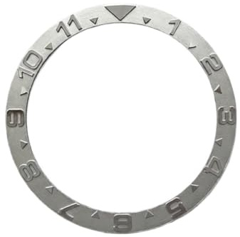 ROUHO 39mm Metal Bisel Reloj, Anillo Aleación Repuesto, Inserto Bisel Cepillado Incrustación Esfera Componente 32mm para Seiko SKX007-A4