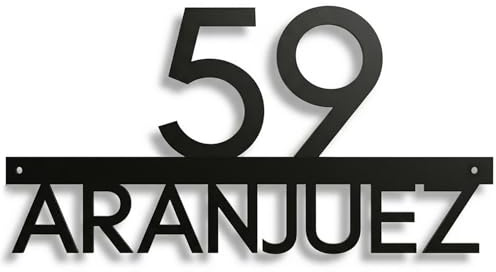 Custom House Door Number Sign, Modern Black Front Door Numbers, 3D Floating Effectdoor Number Plaques, Large Rust-Resistant Alloy House Address Plaque for Home, Mailbox, Apartment, Hotel & Courtyard