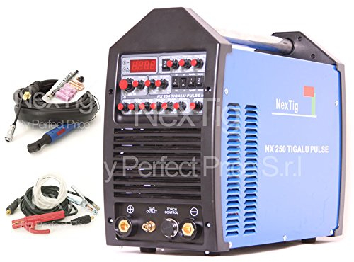Schweißgerät Inverter WIG TIG AC/DC PULS nextig NX 250 TIG Alu Puls + Spot Welding