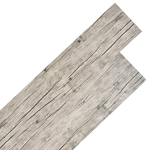 vidaXL PVC Laminat Dielen 5,26 m² 2 mm Eiche Gewaschen Vinylboden Bodenbelag