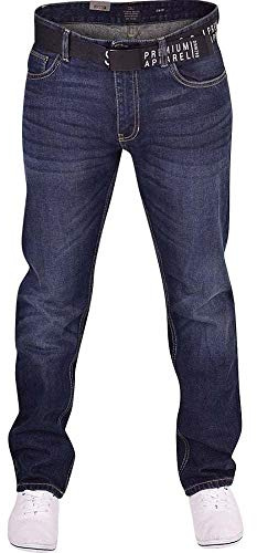 Smith and Jones Branded Jean Hardwearing Fashion Denim Waist 44 Leg 32 (44R) Dark Wash