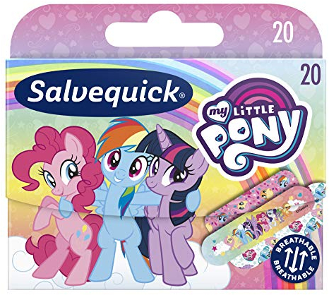 Salvequick ® Apósitos para niños con diseño de Mi pequeño Pony, 20 unidades