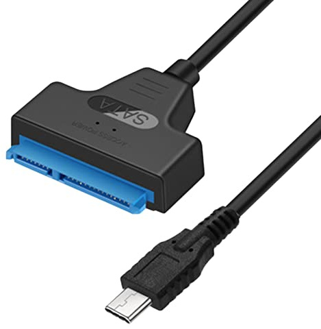 Luckxing Adaptateur Sa-ta USB 3.0, convertisseur USB 3.0 et Type SA-TA Câble Disque Dur pour Disque Dur SSD 2,5, Disque Dur SSD 2,5