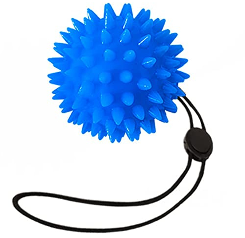 LTLCLZ 6,5Cm TPR Spike Massage Ball Trigger Point Übung Fitness Hand Und Fußschmerzen Relief Plantarfasziitis Reliefmassage Ball,Dark Blue