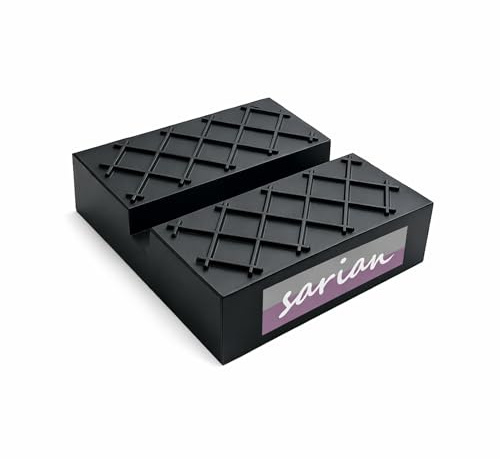 Gummiauflagen Verschiedene Größen für Wagenheber und Hebebühnen zum Reifenwechseln Rangierwagenheber Gummiklotz Gummiunterlage (65x65x25 Nut+Waffel)