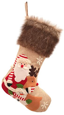 Nikolausstiefel Socken Weihnachtsstrümpfe Deko Weihnachtsanhänger Dekoration Stickerei Älterer Schneemann Weihnachtssocken Weihnachtstag Kinderdekoration Weihnachten Nikolausstiefel Weihnachtsdeko