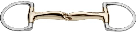 Sprenger novocontact Unterlegtrense mit kleinem D-förmigem Ring 14 mm einfach gebrochen - Sensogan, 135 mm Weite