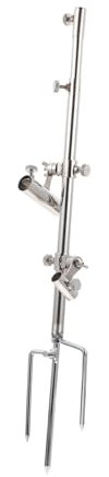 Happyyami 1stk Steckhalterung Für Wildangelgrund Metallklammern Fischrutenhalter Zubehör Rutschfester Stangenhalter Bootszubehör Angeln Kind Angelrute Rostfreier Stahl Multifunktion