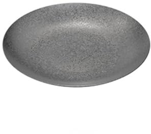 Servierteller Haushalts-Essteller, einfarbig, Suppenschüssel, Edelstahl, rund, Haushalt, Pasta-Essteller, Obsttablett, Dessertteller for Restaurant, Küche, Hotel Wiederverwendbarer Speiseteller (Size