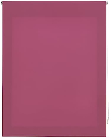 INTERBLIND Premium Rollo, lichtdurchlässig, glatt, 140 x 250 cm (Breite x Höhe) - Rollo mit Stoffmaß 137 x 245 cm - lichtdurchlässiges Rollo Lila - Premium-Fensterrollo