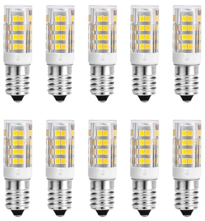 WULUN E14 5W LED Lampe, 5W entspricht 50W Glühlampen, 500LM warmweiß 3000K, 360°Strahlwinkel, 220V, Nicht dimmbar, CRI>85, für Kronleuchter, Deckenleuchten, Wandleuchten, 10 Packungen