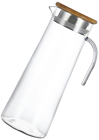 Garneck Grand Pichet Avec Couvercle Pour Pichet Deau De 1200 Ml De Stockage De Jus Pour Bar