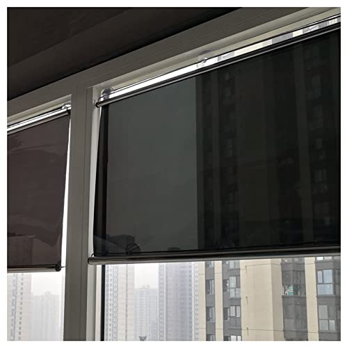 CWCQGH Sonnenschutzrollo, einseitig, transparent und spiegelreflektierend (43 x 150 cm/17 x 59 Zoll)