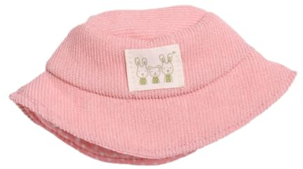 Folpus Puppenhut Miniaturmütze, handgefertigtes Ornament Kostümzubehör für 15 cm Plüsch-Entenpuppe zum Anziehen, Mädchenpuppen, ROSA